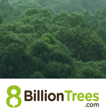 8 billion trees amazonas logo